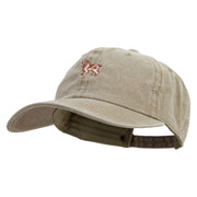 Cute Dog Logo Cotton Twill Premium Pigment Dyed Cap - Khaki OSFM