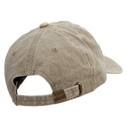 Cute Dog Logo Cotton Twill Premium Pigment Dyed Cap - Khaki OSFM