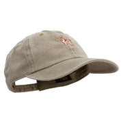 Cute Dog Logo Cotton Twill Premium Pigment Dyed Cap - Khaki OSFM