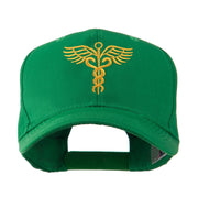 Original Medical Caduceus Outline Embroidered Cap