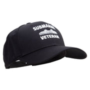 Submarine Veteran Embroidered Six Panels Pro Style Cap - Black OSFM