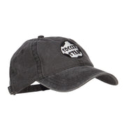 Soccer Star Embroidered Washed Cap