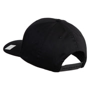 Retired US Navy Embroidered Solid Cotton Twill Pro Style Cap - Black OSFM