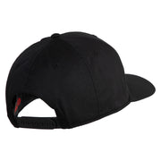 Retired US Navy Embroidered Solid Cotton Twill Pro Style Cap - Black OSFM