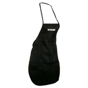 Traditional Japan Sushi Logo Embroidered Solid Chef's Apron