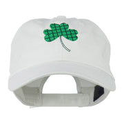 Clover Design Embroidered Cap