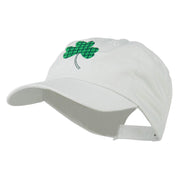 Clover Design Embroidered Cap