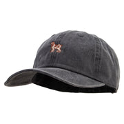 Cute Dog Logo Cotton Twill Premium Pigment Dyed Cap - Black OSFM