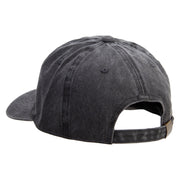 Cute Dog Logo Cotton Twill Premium Pigment Dyed Cap - Black OSFM