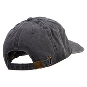 Cute Dog Logo Cotton Twill Premium Pigment Dyed Cap - Black OSFM