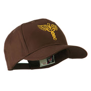 Original Medical Caduceus Outline Embroidered Cap