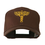 Original Medical Caduceus Outline Embroidered Cap