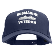 Submarine Veteran Embroidered Six Panels Pro Style Cap - Navy OSFM