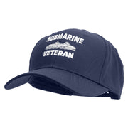 Submarine Veteran Embroidered Six Panels Pro Style Cap - Navy OSFM