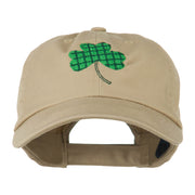 Clover Design Embroidered Cap