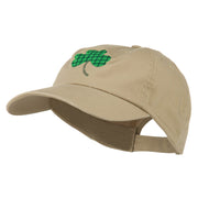 Clover Design Embroidered Cap