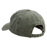 Cute Dog Logo Cotton Twill Premium Pigment Dyed Cap - Olive OSFM