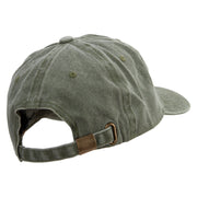 Cute Dog Logo Cotton Twill Premium Pigment Dyed Cap - Olive OSFM