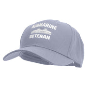 Submarine Veteran Embroidered Six Panels Pro Style Cap - Grey OSFM