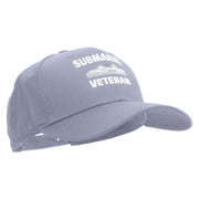 Submarine Veteran Embroidered Six Panels Pro Style Cap - Grey OSFM