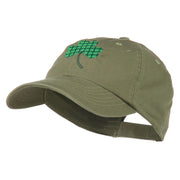 Clover Design Embroidered Cap