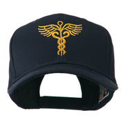 Original Medical Caduceus Outline Embroidered Cap