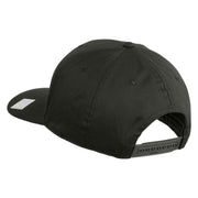 Retired US Navy Embroidered Solid Cotton Twill Pro Style Cap - Charcoal OSFM