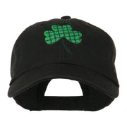 Clover Design Embroidered Cap