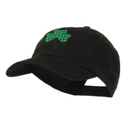 Clover Design Embroidered Cap