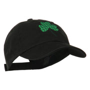 Clover Design Embroidered Cap