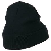 Black Cat Embroidered Long Beanie