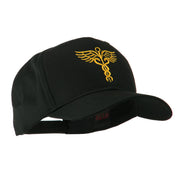 Original Medical Caduceus Outline Embroidered Cap