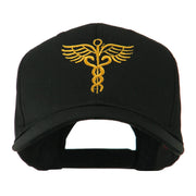 Original Medical Caduceus Outline Embroidered Cap