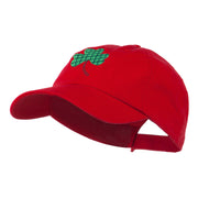 Clover Design Embroidered Cap