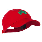 Clover Design Embroidered Cap