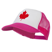 Canada's Maple Leaf Embroidered Foam Front Mesh Back Cap