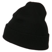 Black Cat Embroidered Long Beanie