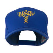 Original Medical Caduceus Outline Embroidered Cap