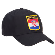 Croatia Flag Shield Patched Cap