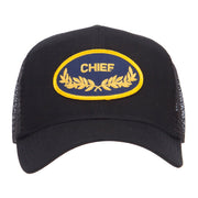 Chief Oak Leaf Patched Mesh Cap