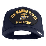 US Marine Corps Retired Patched Solid Cotton Twill Cap - Navy OSFM