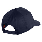 US Marine Corps Retired Patched Solid Cotton Twill Cap - Navy OSFM