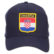 Croatia Flag Shield Patched Cap