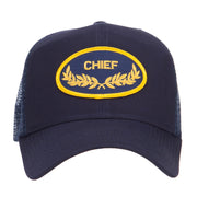 Chief Oak Leaf Patched Mesh Cap