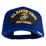 US Marine Corps Retired Patched Solid Cotton Twill Cap - Royal OSFM