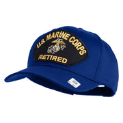 US Marine Corps Retired Patched Solid Cotton Twill Cap - Royal OSFM