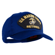 US Marine Corps Retired Patched Solid Cotton Twill Cap - Royal OSFM