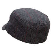 Pixel Rocket Ship Wool Fashion Fitted Engineer Cap - Black OSFM