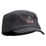 Pixel Rocket Ship Wool Fashion Fitted Engineer Cap - Black OSFM