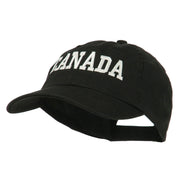 Canada Embroidered Low Profile Pet Spun Washed Cap